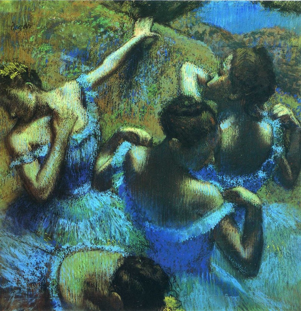 Blue Dancers - by Edgar Degas