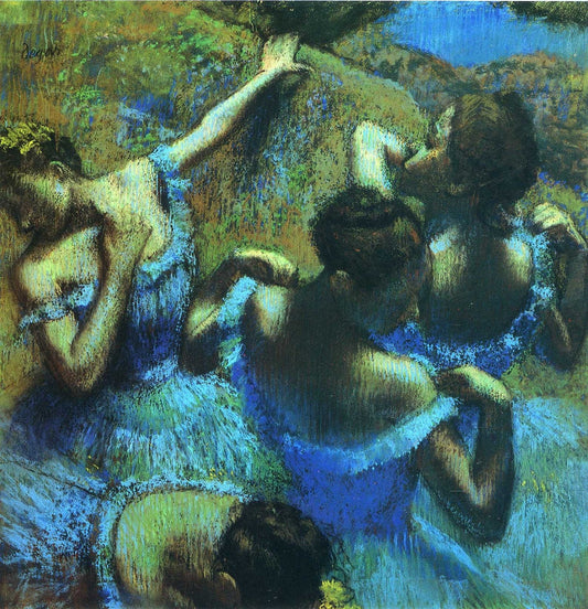 Blue Dancers - by Edgar Degas