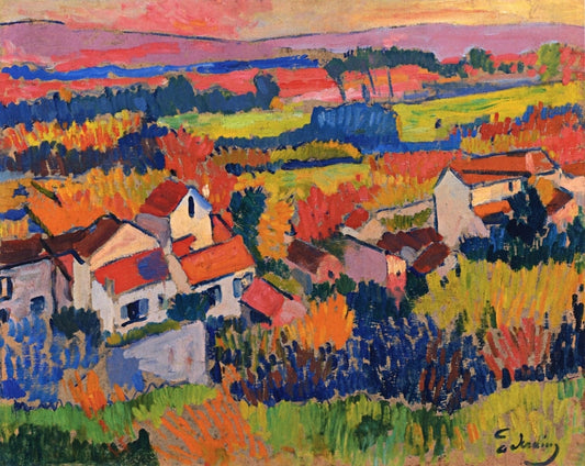 Landscape near Chatou - by Andre Derain