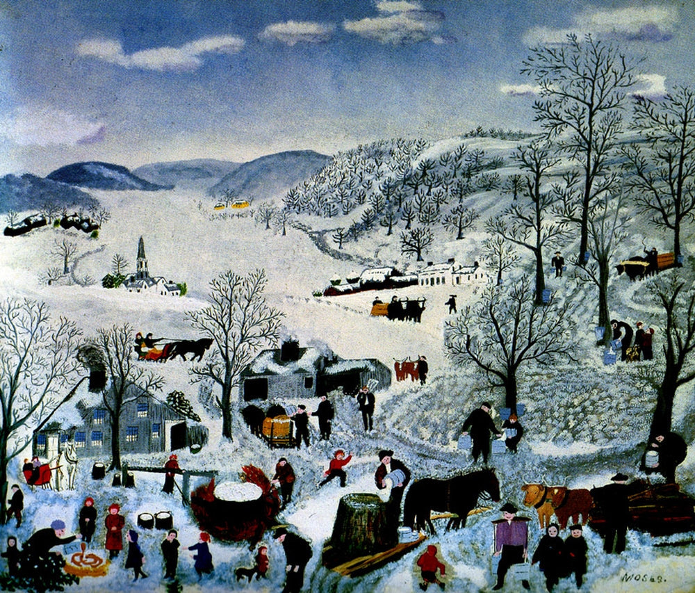 Sugaring Off - by Grandma Moses