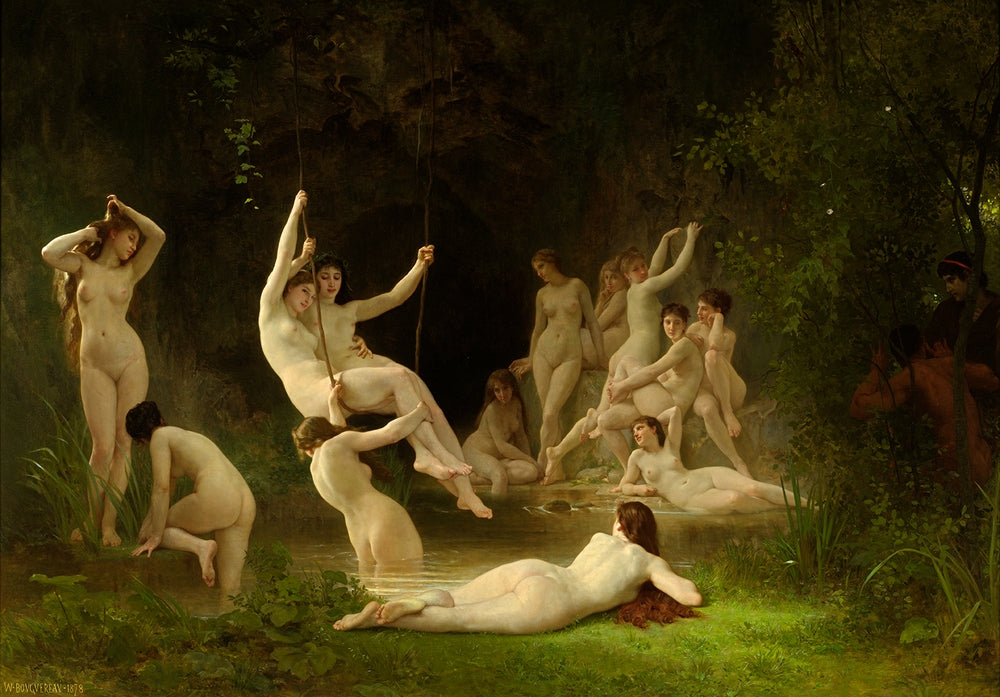 The Nymphaeum - by William-Adolphe Bouguereau