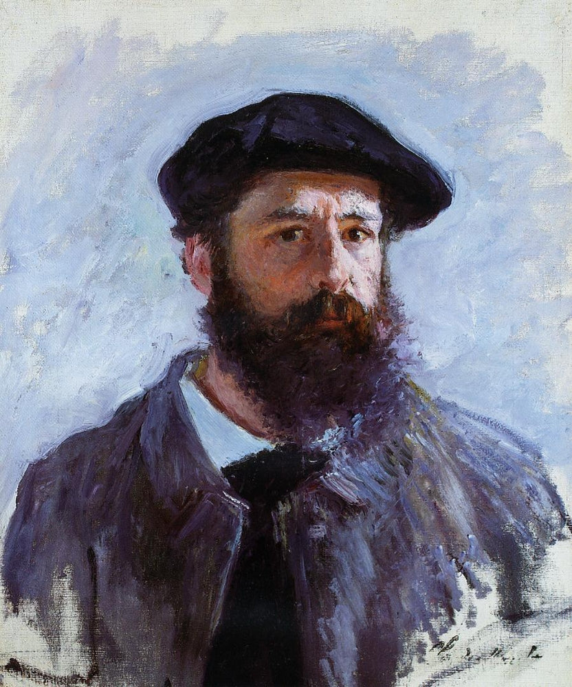 Self-Portrait with a Beret - by Claude Monet