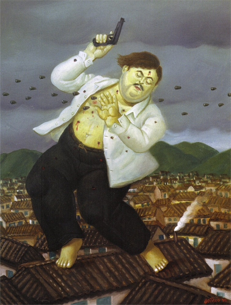 Death of Pablo Escobar - by Fernando Botero