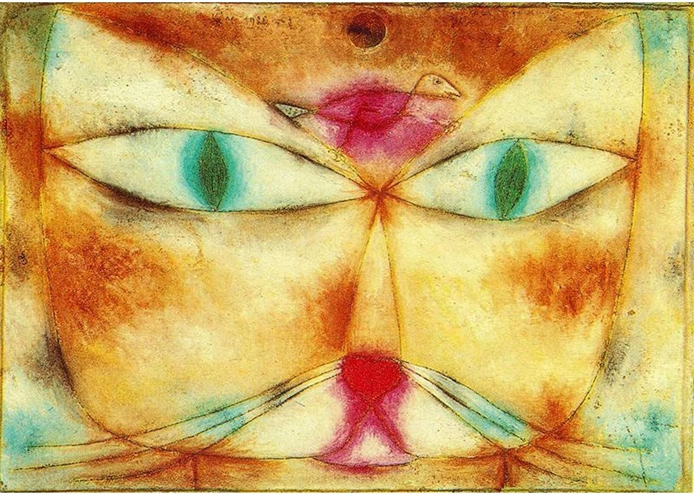 Cat and Bird - by Paul Klee