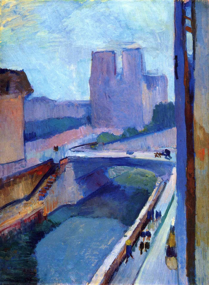 A Glimpse of Notre-Dame in the Late Afternoon - by Henri Matisse