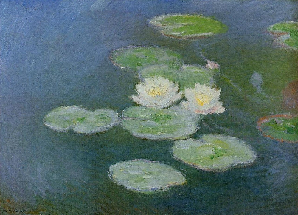 Water Lilies, Evening Effect - by Claude Monet