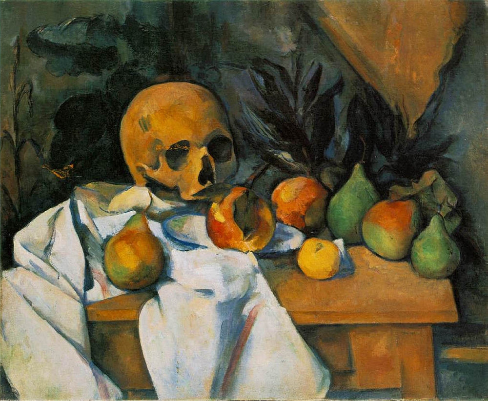 Still Life with Skull - by Paul Cezanne