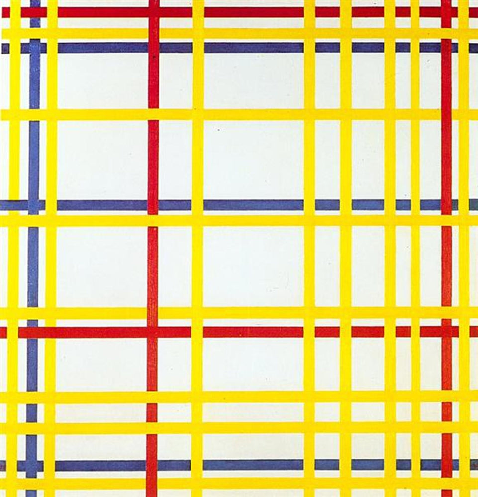 New York City I - by Piet Mondrian