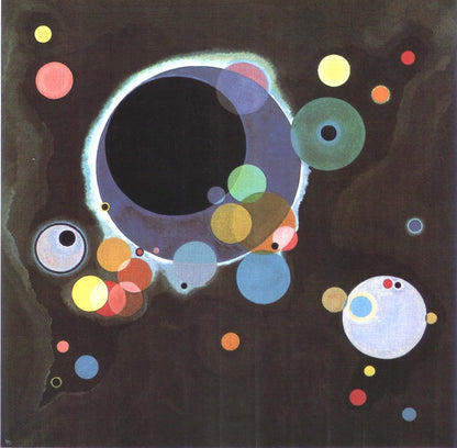 Several circles - by Wassily Kandinsky