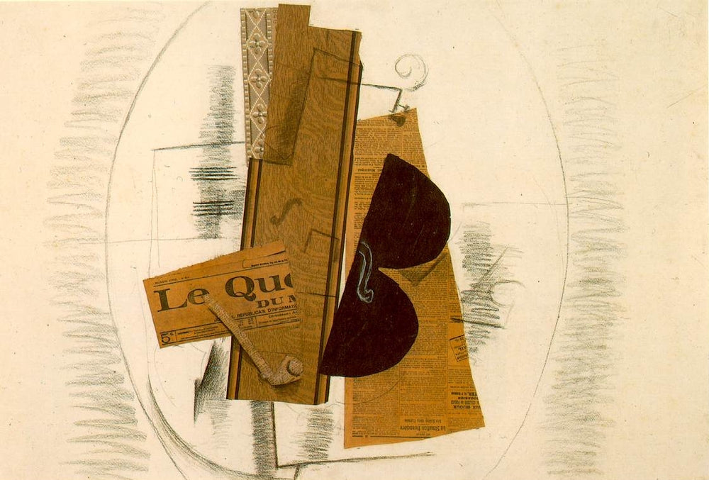 Violin and Pipe, 'Le Quotidien' - by Georges Braque