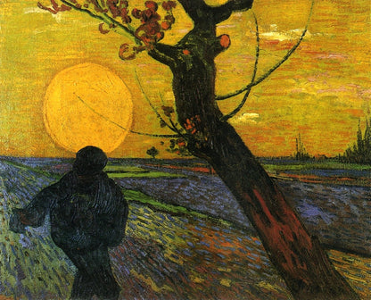 Sower with Setting Sun - by Vincent van Gogh