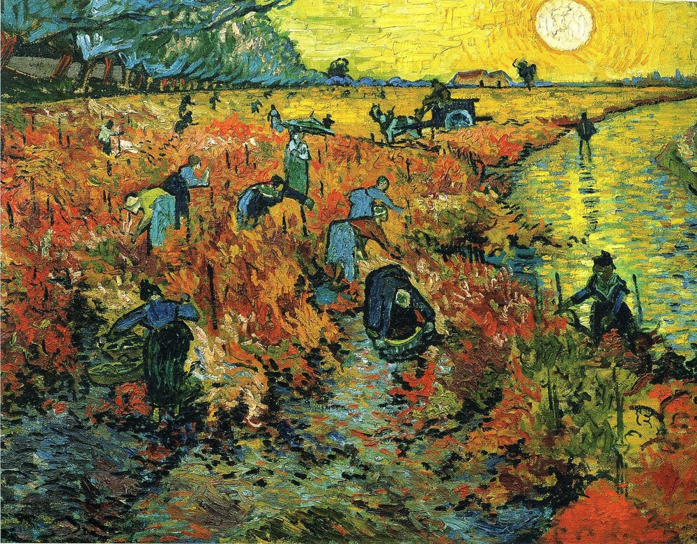 Red Vineyards at Arles - by Vincent van Gogh