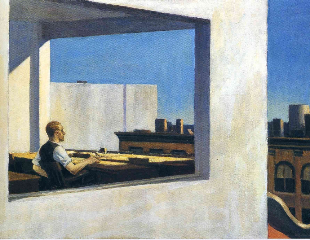 Office in a Small City - by Edward Hopper