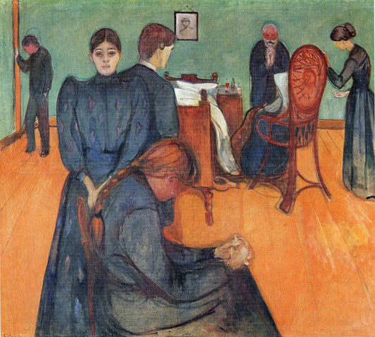 Death in the sickroom - by Edvard Munch