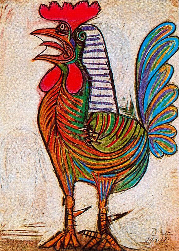 A rooster - by Pablo Picasso