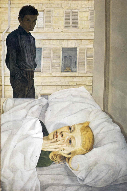 Hotel Bedroom - by Lucian Freud