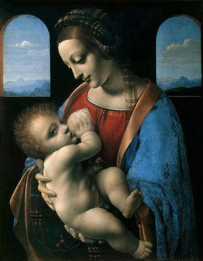 Madonna Litta (Madonna and the Child) - by Leonardo da Vinci