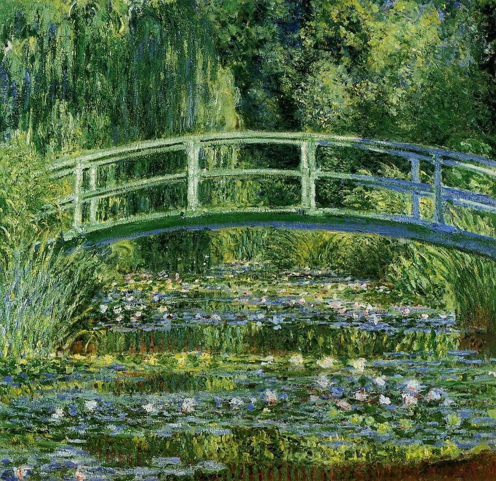 The Japanese Bridge (The Water-Lily Pond) - by Claude Monet