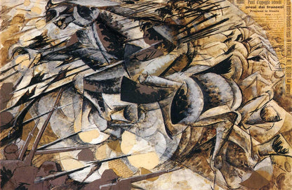 The Charge of the Lancers - by Umberto Boccioni