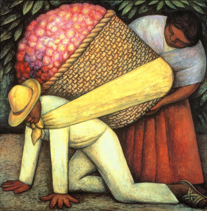 Flower Carrier - by Diego Rivera