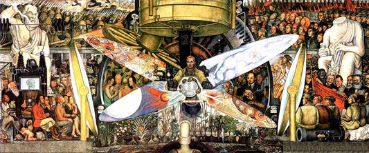 Man at the Crossroads/Man, Controller of the Univers - by Diego Rivera