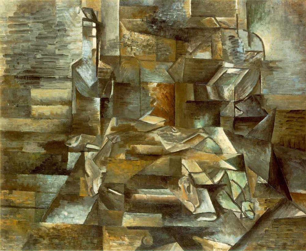 Bottle and Fishes - by Georges Braque