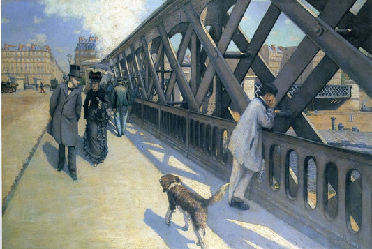 Le Pont de L'Europe - by Gustave Caillebotte