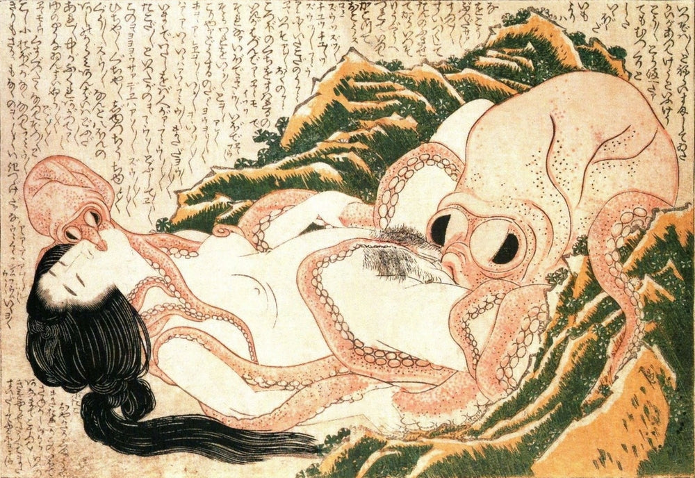 The Dream of the Fisherman's Wife - by Katsushika Hokusai