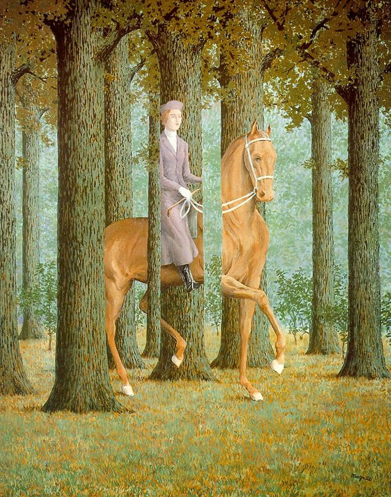 The blank signature - by Rene Magritte