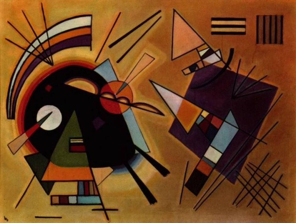 Black and Violet - by Wassily Kandinsky