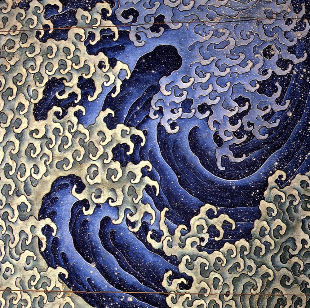 Masculine wave - by Katsushika Hokusai