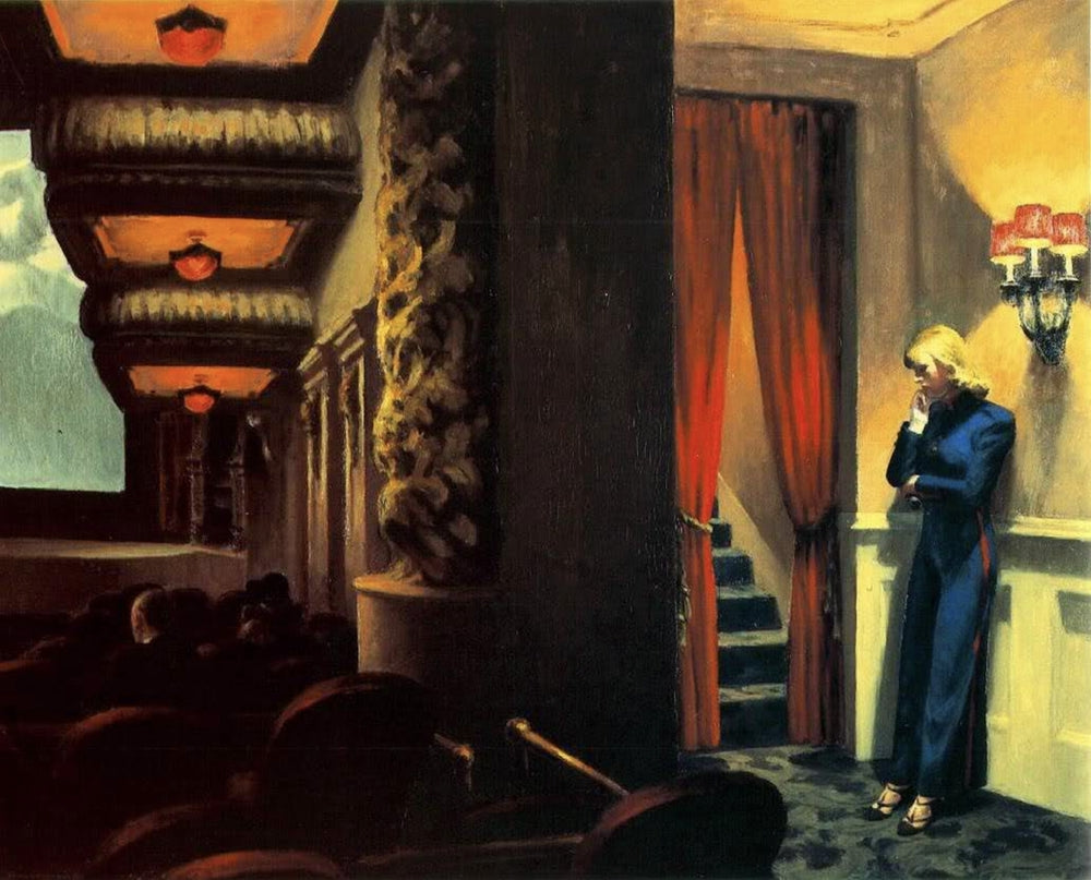 New York Movie - by Edward Hopper