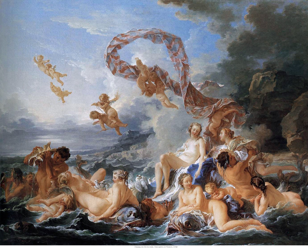 The Birth and Triumph of Venus - by Francois Boucher