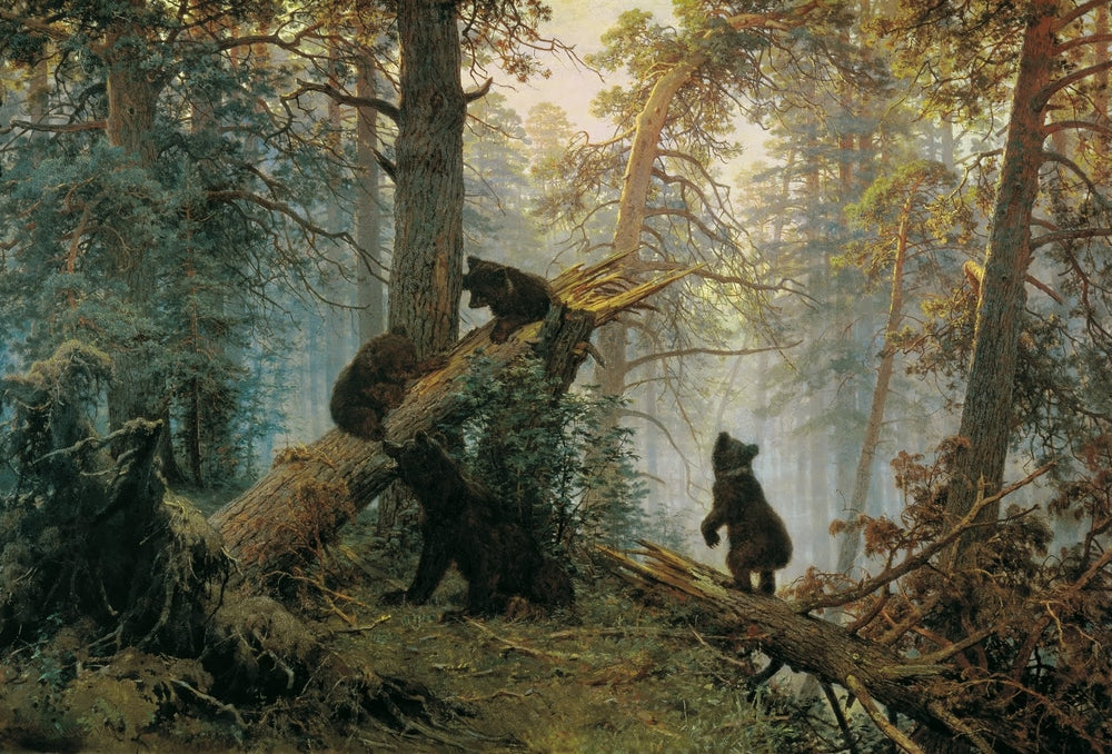 Morning in a Pine Forest - by Ivan Shishkin