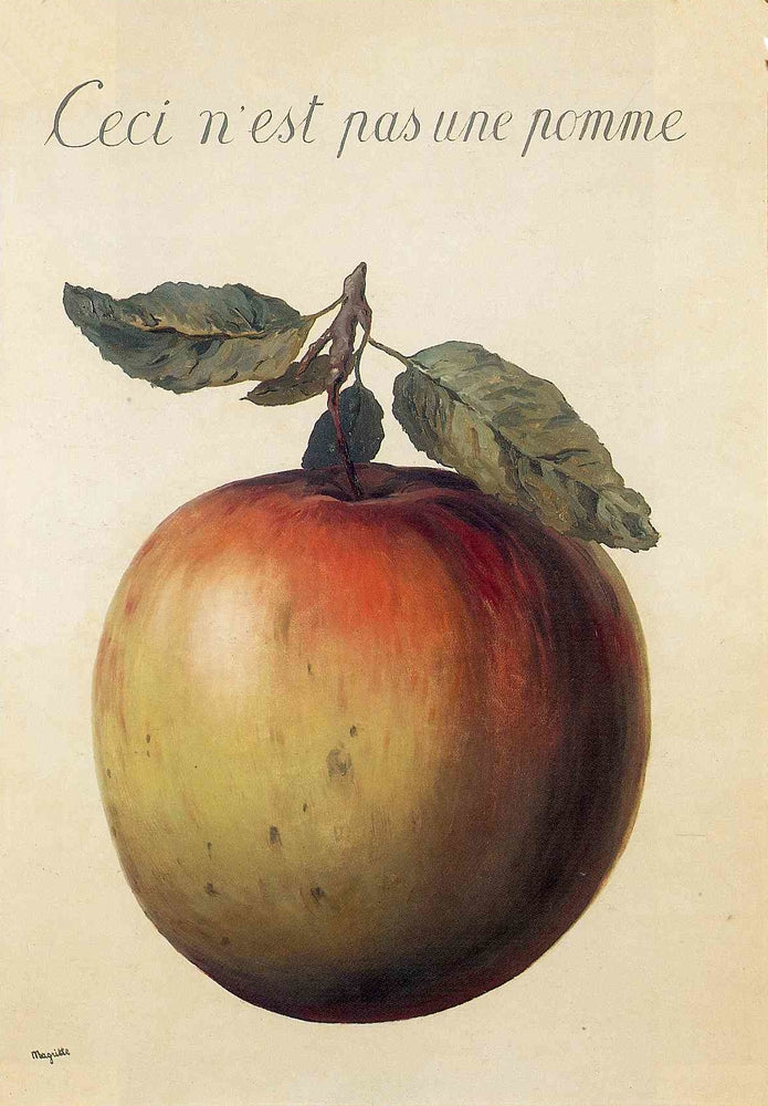 This is Not an Apple - by Rene Magritte