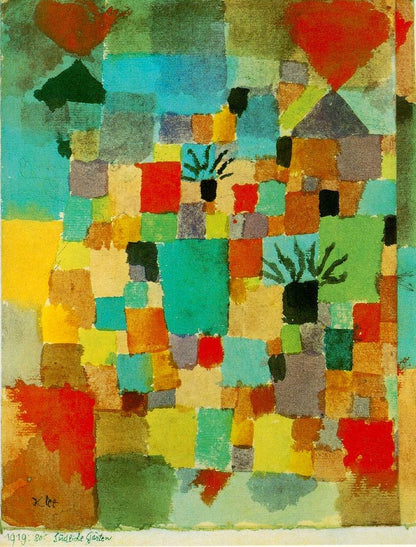 Southern (Tunisian) gardens - by Paul Klee