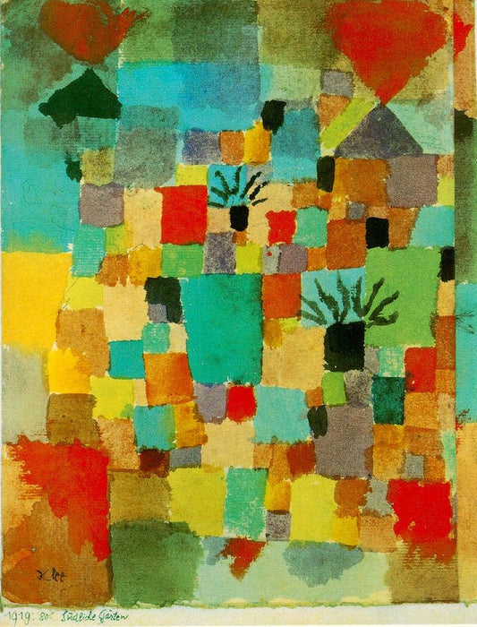 Southern (Tunisian) gardens - by Paul Klee