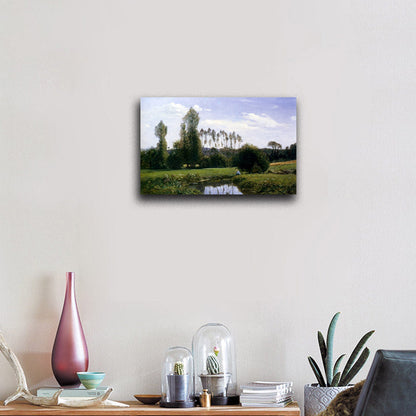 View At Rouelles Le Havre - by Claude Monet