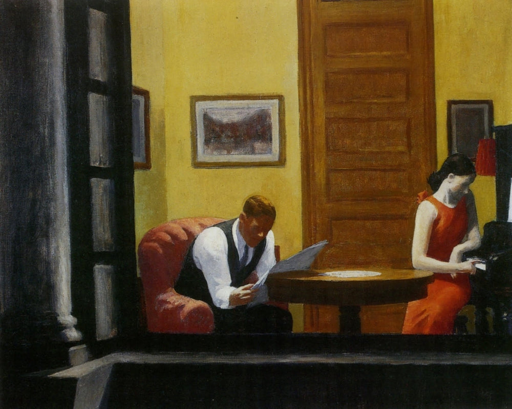 Room in New York - by Edward Hopper