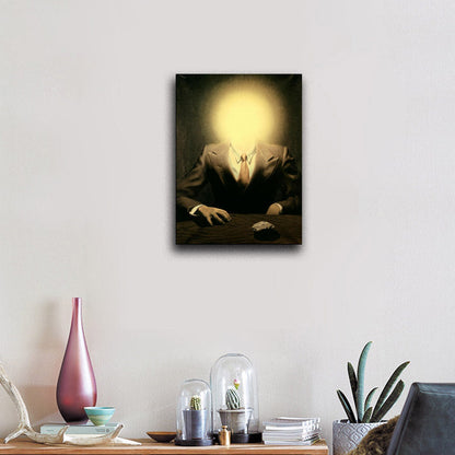 The Pleasure Principle (Portrait of Edward James) - by Rene Magritte