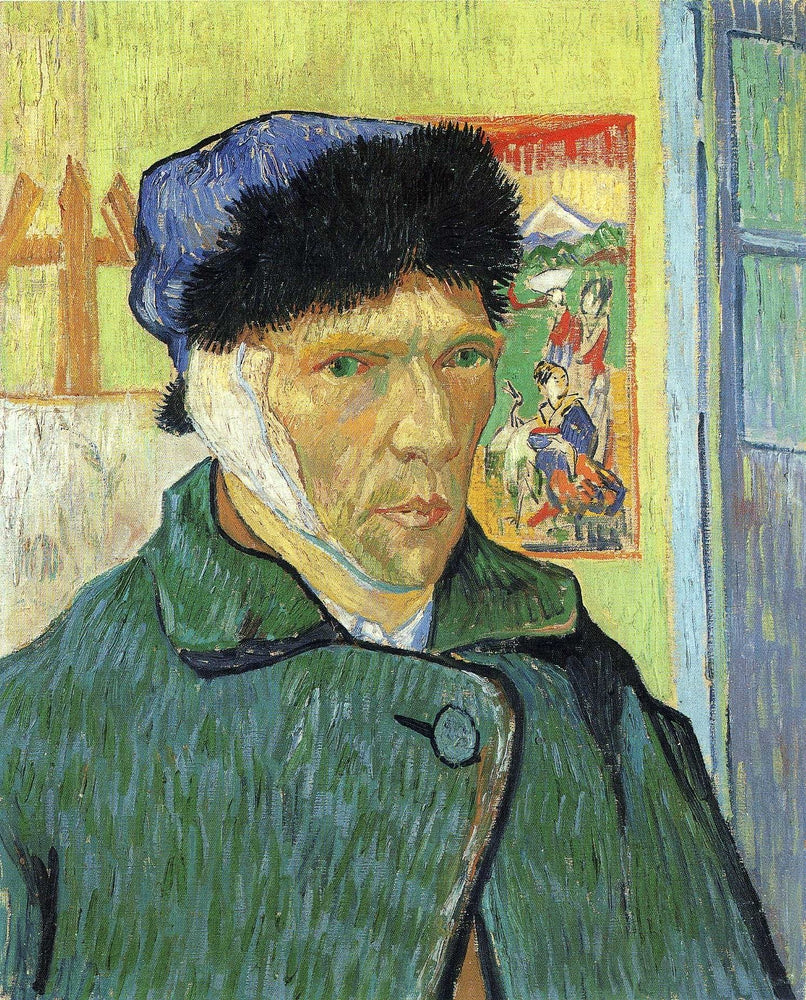 Self Portrait with Bandaged Ear - by Vincent van Gogh