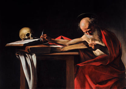 Saint Jerome Writing - by Caravaggio