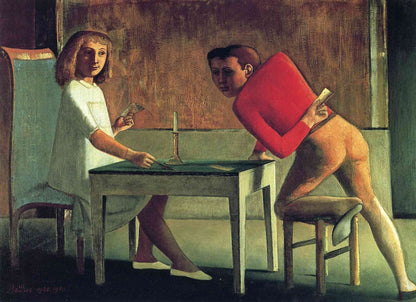 The cardgame - by Balthus