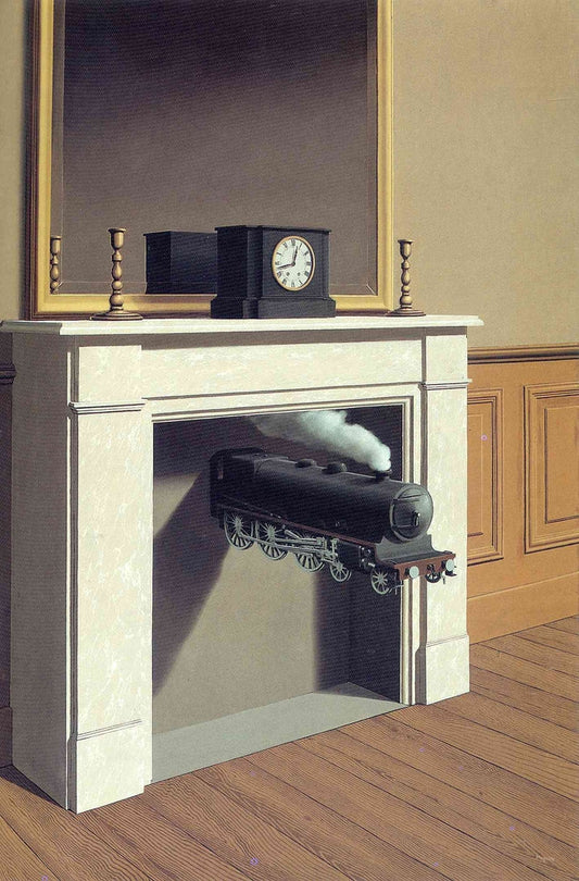 Time transfixed - by Rene Magritte