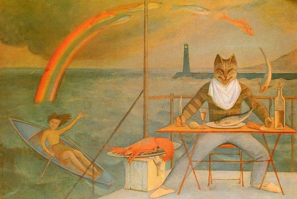 The Mediterranean Cat - by Balthus