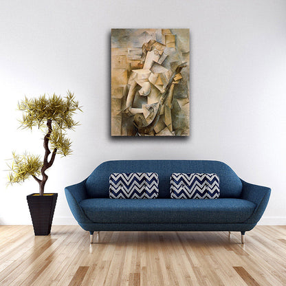 Girl with Mandolin (Fanny Tellier) - by Pablo Picasso