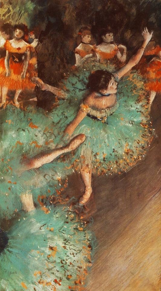 The Green Dancer - by Edgar Degas