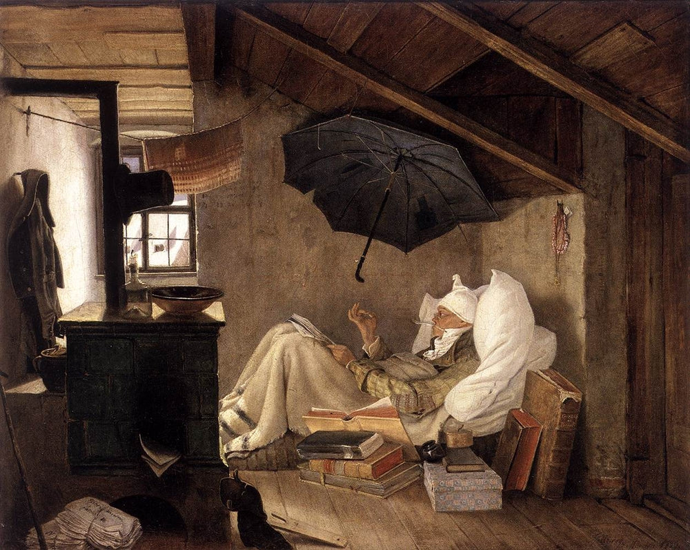 The Poor Poet - by Carl Spitzweg