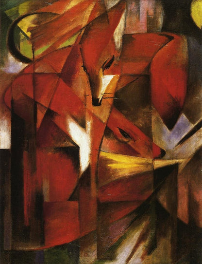 The Fox - by Franz Marc