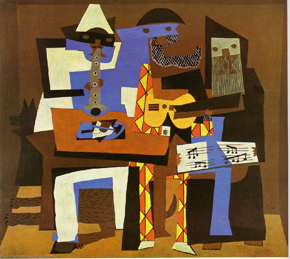 Three Musicians - by Pablo Picasso